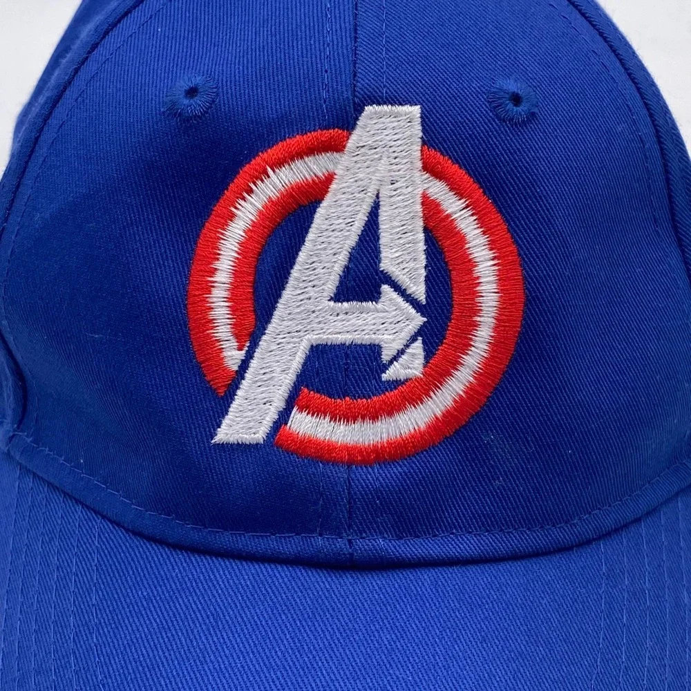 AVENGERS Port & Company Marvel Avengers Baseball Hat Youth Blue Cotton‎ Logo Cap